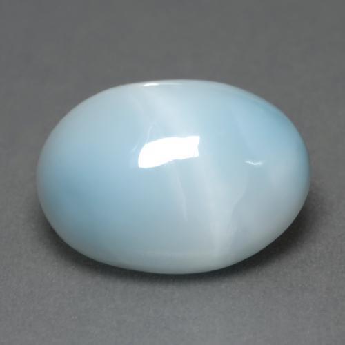 6.65カラットの天然ライトブルーラリマー（14.1×10.1 mm・オーバルカット）