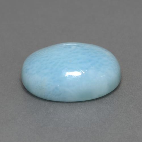 6.83カラットの天然ミディアムブルーラリマー（14.2×10.1 mm・オーバルカット）