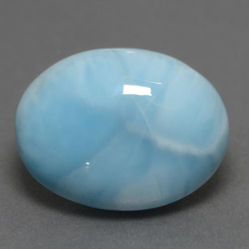 8.52カラットの天然アクアブルーラリマー（15.9×12.1 mm・オーバルカット）