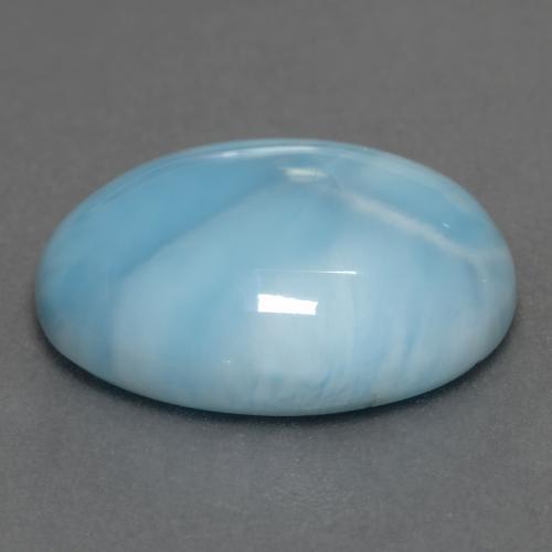 8.52カラットの天然アクアブルーラリマー（15.9×12.1 mm・オーバルカット）