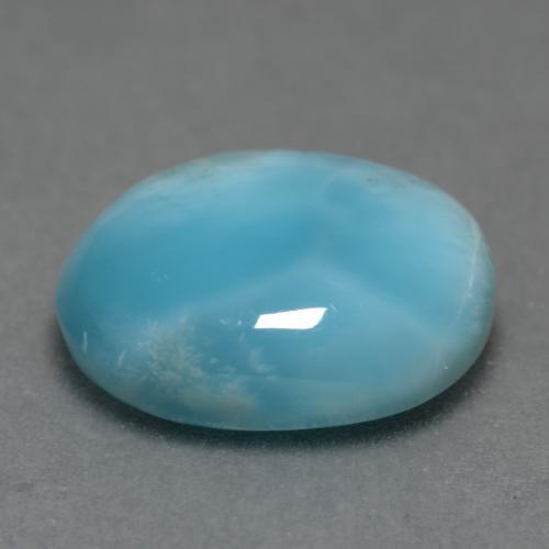 4.48カラットの天然ミディアムブルーラリマー（12×9.2 mm・オーバルカット）