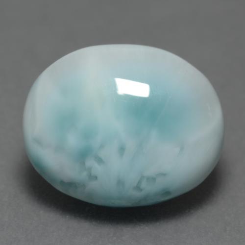 4.69カラットの天然薄いスカイブルーラリマー（11.9×9.7 mm・オーバルカット）
