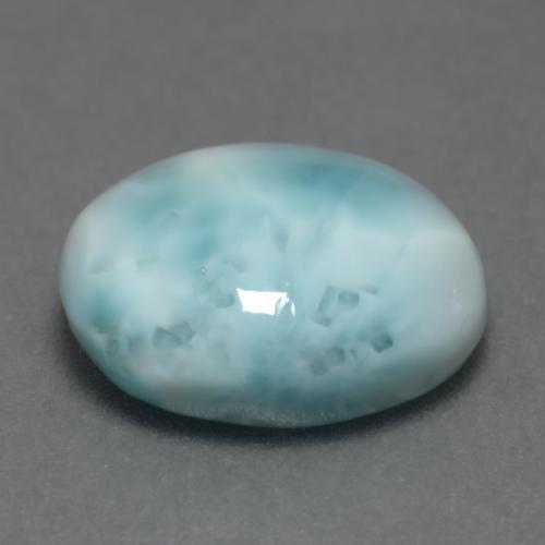 4.69カラットの天然薄いスカイブルーラリマー（11.9×9.7 mm・オーバルカット）