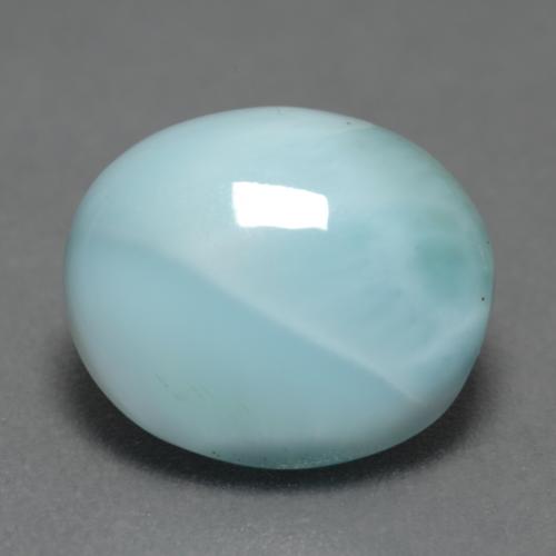 3.28カラットの天然ライトブルーラリマー（11.4×9.7 mm・オーバルカット）