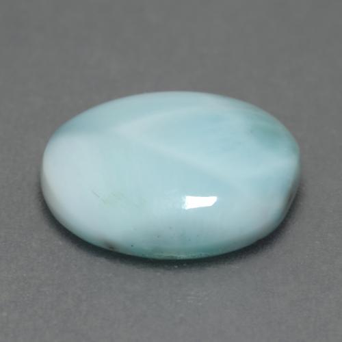 3.28カラットの天然ライトブルーラリマー（11.4×9.7 mm・オーバルカット）