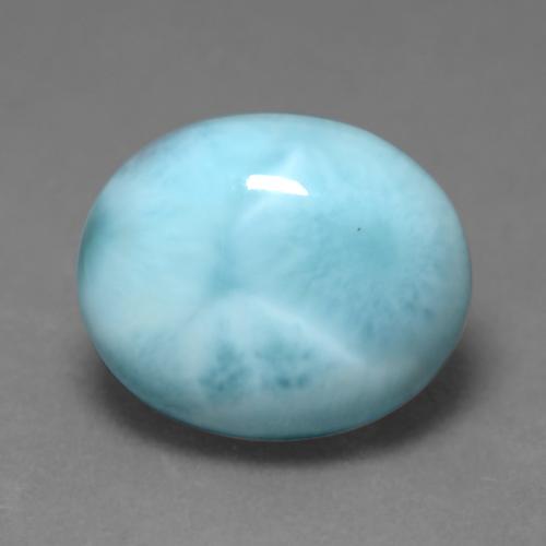 4.62カラットの天然ライトブルーラリマー（12.1×10 mm・オーバルカット）