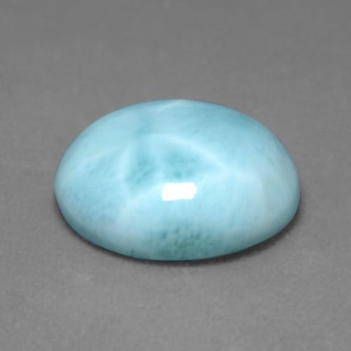 4.62カラットの天然ライトブルーラリマー（12.1×10 mm・オーバルカット）