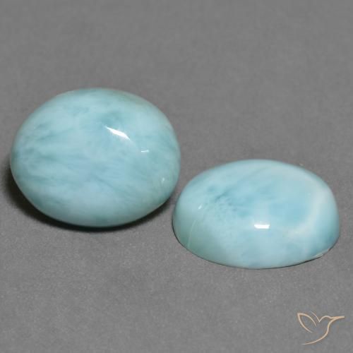 Shop natural 6.59ct シーフォームブルー ラリマー gems, 楕円形, from ドミニカ共和国 at GemSelect. In stock, global shipping!