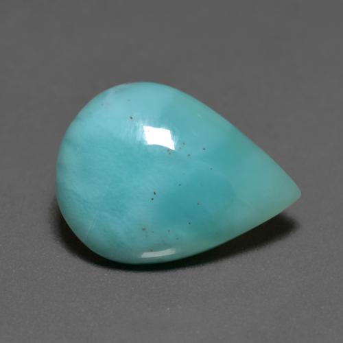 6.51カラットの天然ティールラリマー（16.1×12 mm・洋梨の形）