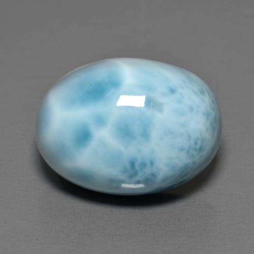 11.92カラットの天然ミディアムブルーラリマー（16.2×12 mm・オーバルカット）