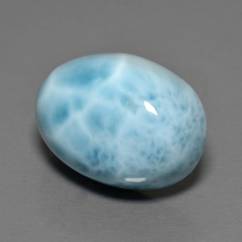 11.92カラットの天然ミディアムブルーラリマー（16.2×12 mm・オーバルカット）