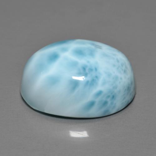 11.92カラットの天然ミディアムブルーラリマー（16.2×12 mm・オーバルカット）