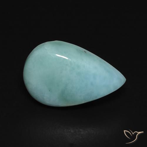 2.45ct 天然 青緑色 ラリマー, 洋梨の形, オペーク