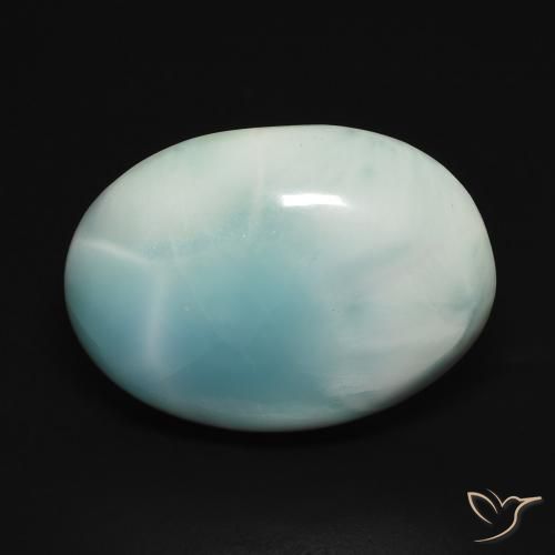 14.77ct 天然 ライトブルー ラリマー, 楕円形, オペーク