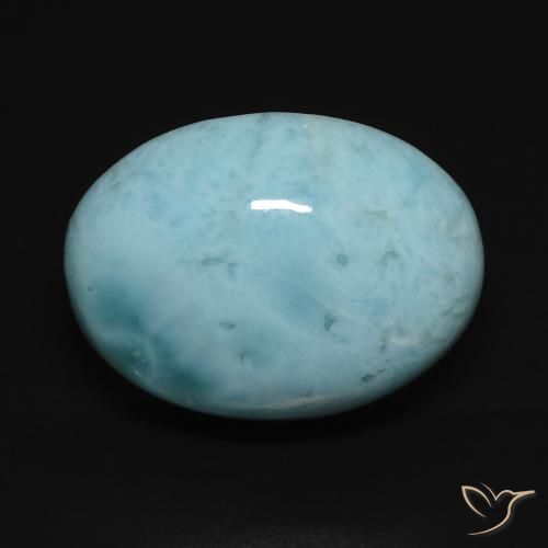 17.70ct 天然 薄いスカイブルー ラリマー, 楕円形, オペーク