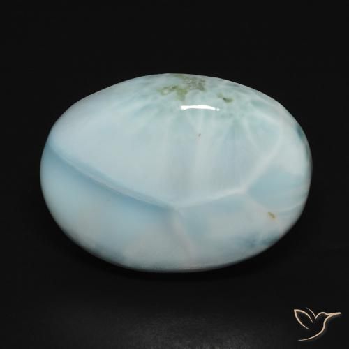 15.73ct 天然 ベイビーブルー ラリマー, 楕円形, オペーク