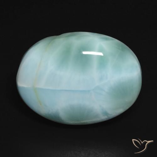 15.85ct 天然 ブルーグリーン ラリマー, 楕円形, オペーク