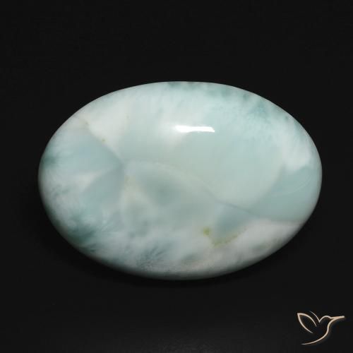 13.43ct 天然 ライトブルーグリーン ラリマー, 楕円形, オペーク