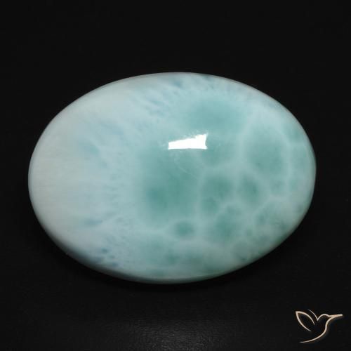 11.26ct 天然 ブルーグリーン ラリマー, 楕円形, オペーク