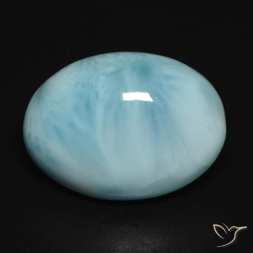 10.72ct 天然 薄い緑がかった青 ラリマー, 楕円形, オペーク