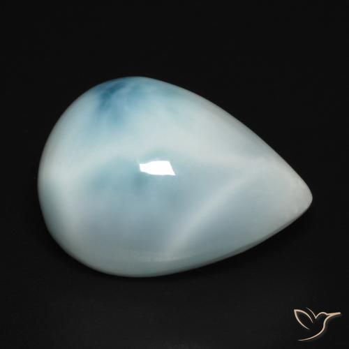 9.45ct 天然 ブルーグリーン ラリマー, 洋梨の形, オペーク