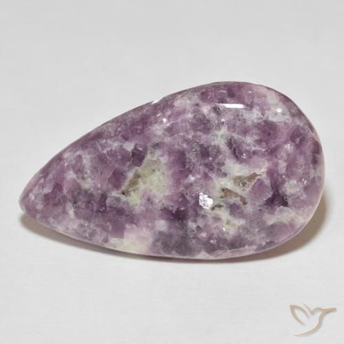 40.86ct 天然 マルチカラー レピドライト, 洋梨の形, オペーク