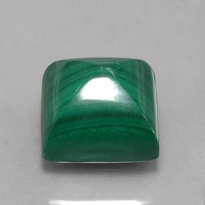 15.78カラットの天然マルチカラーグリーンマラカイト（12.2×12.1 mm・四角）