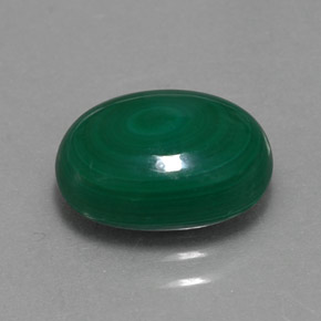 4.40カラットの天然マルチカラーグリーンマラカイト（11.2×8.3 mm・オーバルカット）