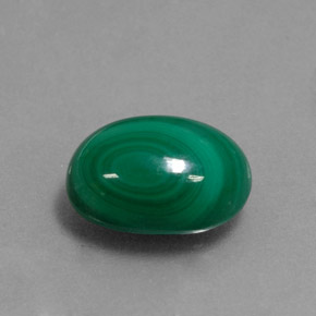 4.97カラットの天然マルチカラーグリーンマラカイト（11×8.3 mm・オーバルカット）