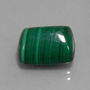 10.50カラットの天然マルチカラーグリーンマラカイト（12.9×10.3 mm・バゲット）