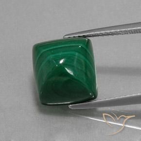 11.53ct 天然 パイングリーン マラカイト, バゲット, オペーク