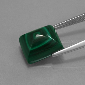 8.63カラットの天然マルチカラーグリーンマラカイト、バゲット、オペーク