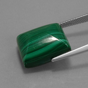 19.65カラットの天然マルチカラーグリーンマラカイト、バゲット、オペーク