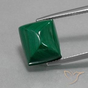 13.33ct 天然 グリーン マラカイト, バゲット, オペーク