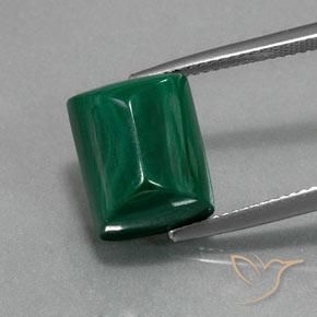 13.94ct 天然 グリーン マラカイト, バゲット, オペーク