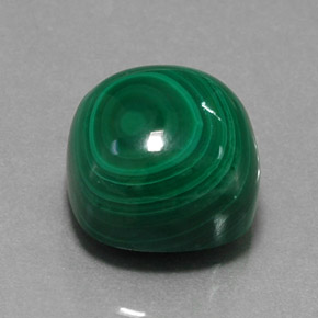 15.44カラットの天然マルチカラーグリーンマラカイト（12.1×12.1 mm・クッションカット）