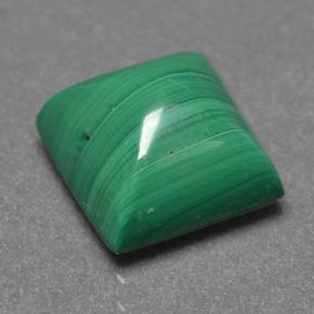 4.58カラットの天然マルチカラーグリーンマラカイト（8.9×8.7 mm・四角）