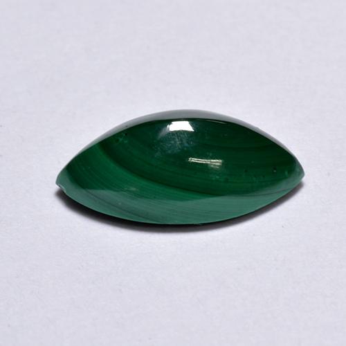 1.82カラットの天然グリーンマラカイト（10.3×5.5 mm・マーキス）
