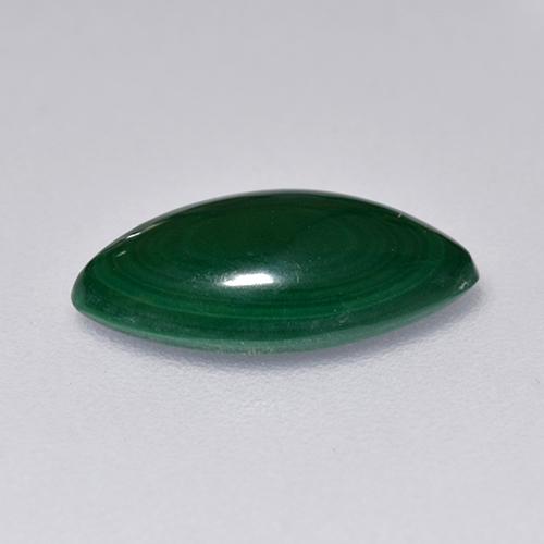 2.05カラットの天然ミディアムグリーンマラカイト（11.6×6.1 mm・マーキス）