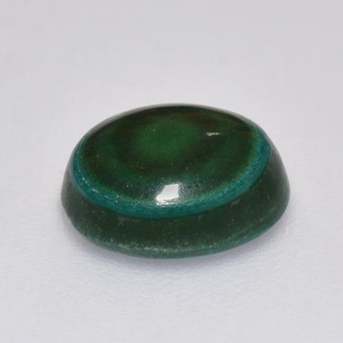 2.18カラットの天然グリーンマラカイト（8.1×7 mm・オーバルカット）