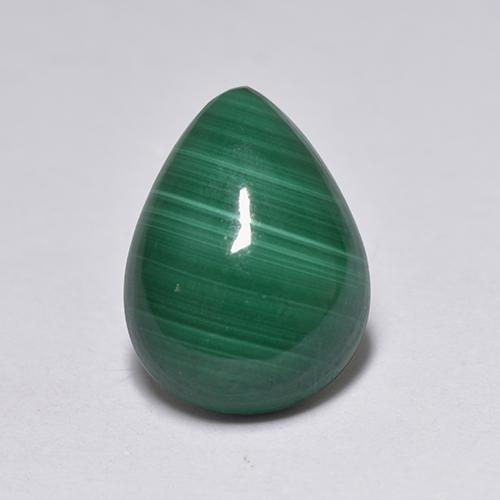 2.51カラットの天然マルチカラーグリーンマラカイト（9.5×6.9 mm・洋梨の形）