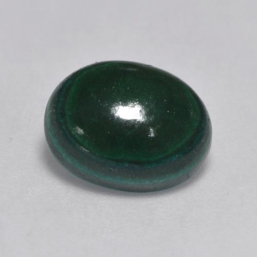 3.23カラットの天然マルチカラーグリーンマラカイト（9.8×7.6 mm・オーバルカット）