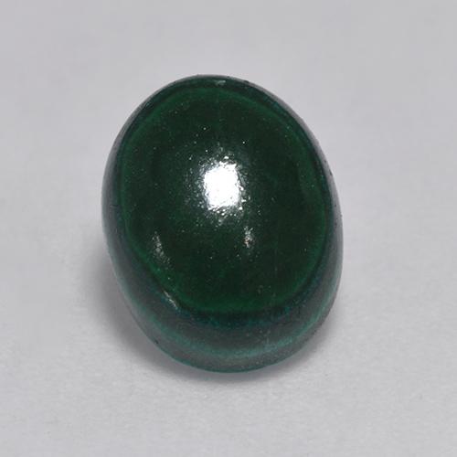3.23カラットの天然マルチカラーグリーンマラカイト（9.8×7.6 mm・オーバルカット）