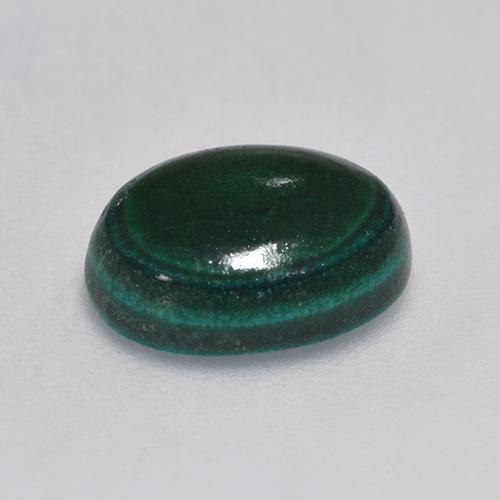 3.23カラットの天然マルチカラーグリーンマラカイト（9.8×7.6 mm・オーバルカット）