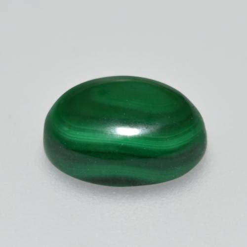 2.51カラットの天然マルチカラーグリーンマラカイト（8.6×6.9 mm・オーバルカット）