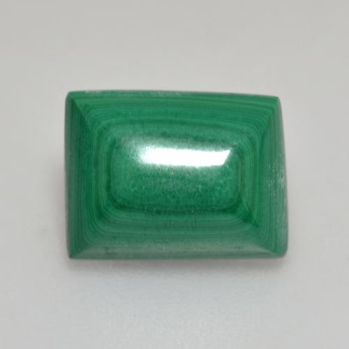 2.95カラットの天然ミディアムグリーンマラカイト（9.5×7.3 mm・バゲット）