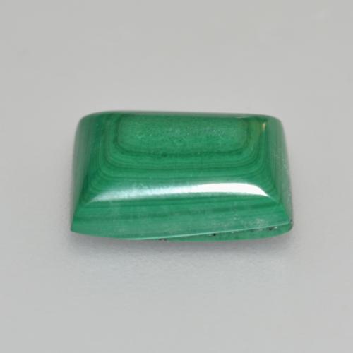 2.95カラットの天然ミディアムグリーンマラカイト（9.5×7.3 mm・バゲット）