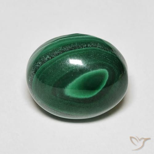 7.80ct 天然 パイングリーン マラカイト, 楕円形, オペーク