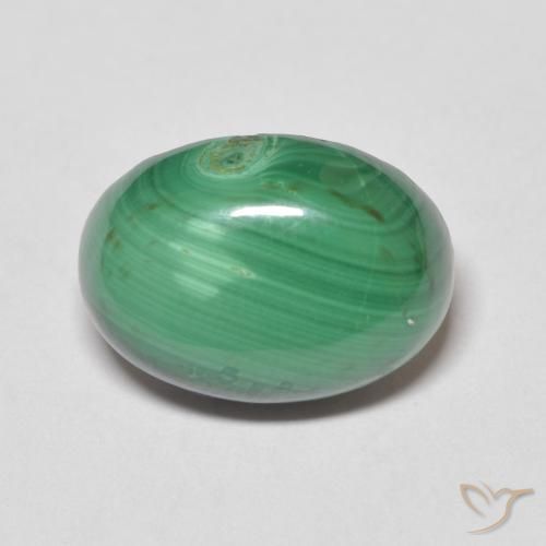 8.24ct 天然 グリーン マラカイト, 楕円形, オペーク