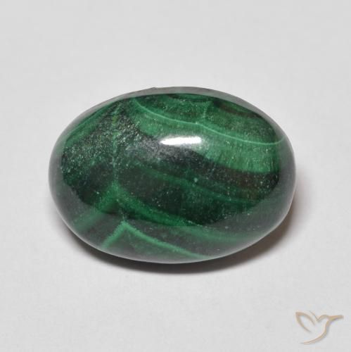 8.86ct 天然 パイングリーン マラカイト, 楕円形, オペーク